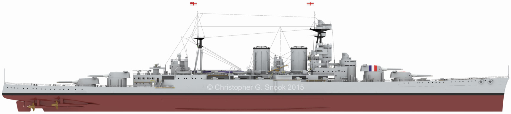 H.M.S. Hood 1/200 scale Trumpeter Pt. 1 - Armchair General and ...