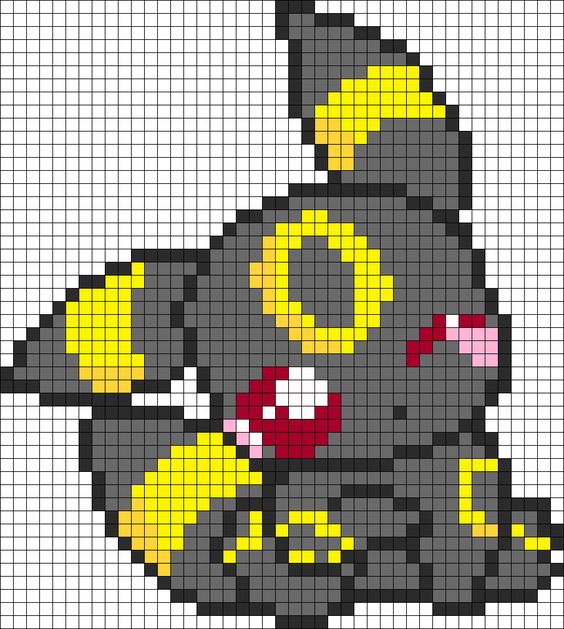 pixel art a imprimer pokemon