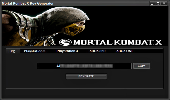 Mortal kombat x key generator